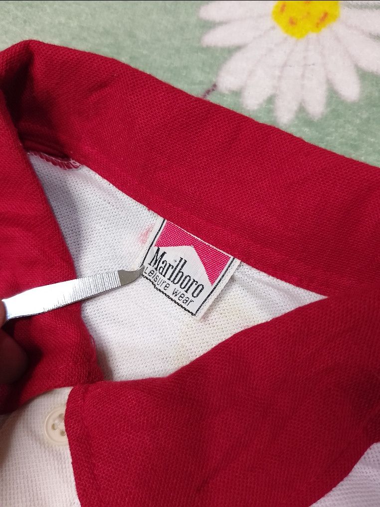 Marlboro × Vintage Rare Vintage 70s Marlboro Andrea De Adamich Polo Shirt Size US M / EU 48-50 / 2 - 2 Thumbnail