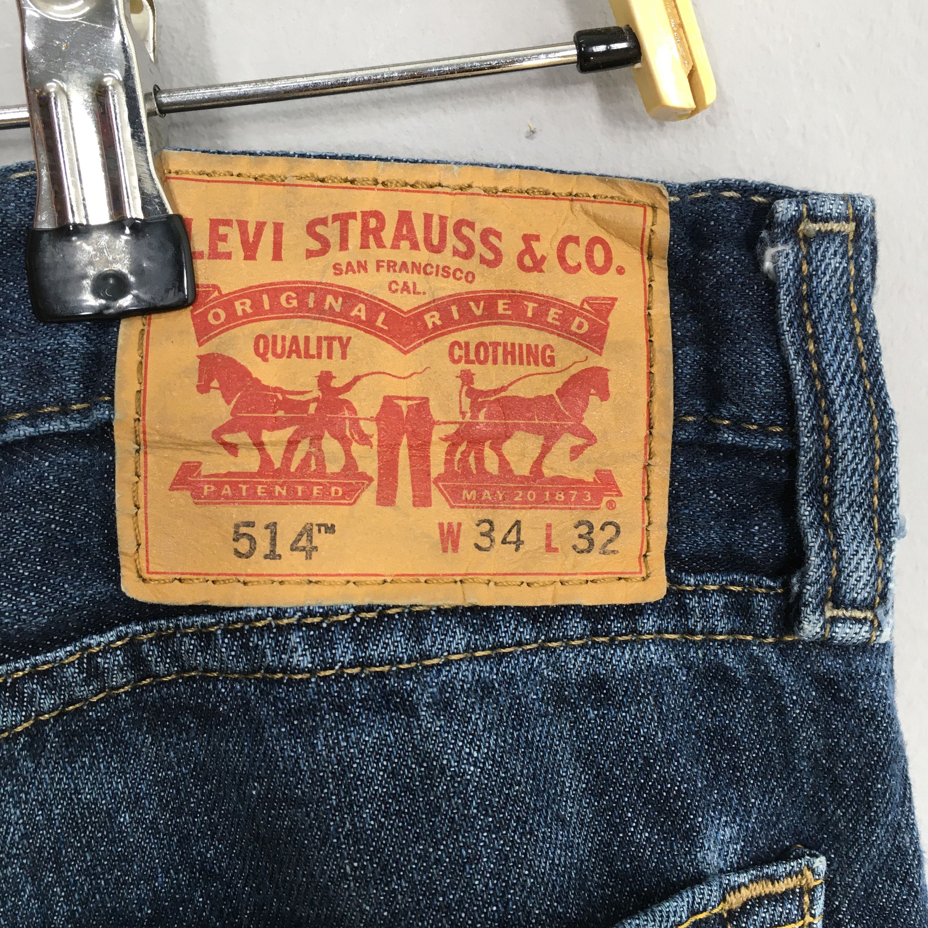 Levi's Size 34x30 Vintage Levi's 514 Straight Light Washed S211 Size US 34 / EU 50 - 17 Thumbnail