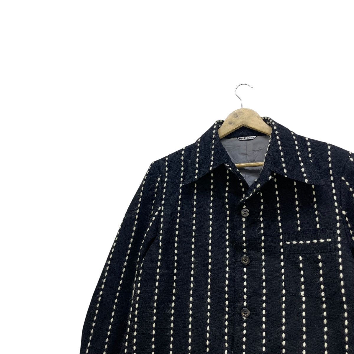 Designer × Issey Miyake 💥Vintage MC Roman Stitching Stripe Down Jacket Size US M / EU 48-50 / 2 - 3 Thumbnail