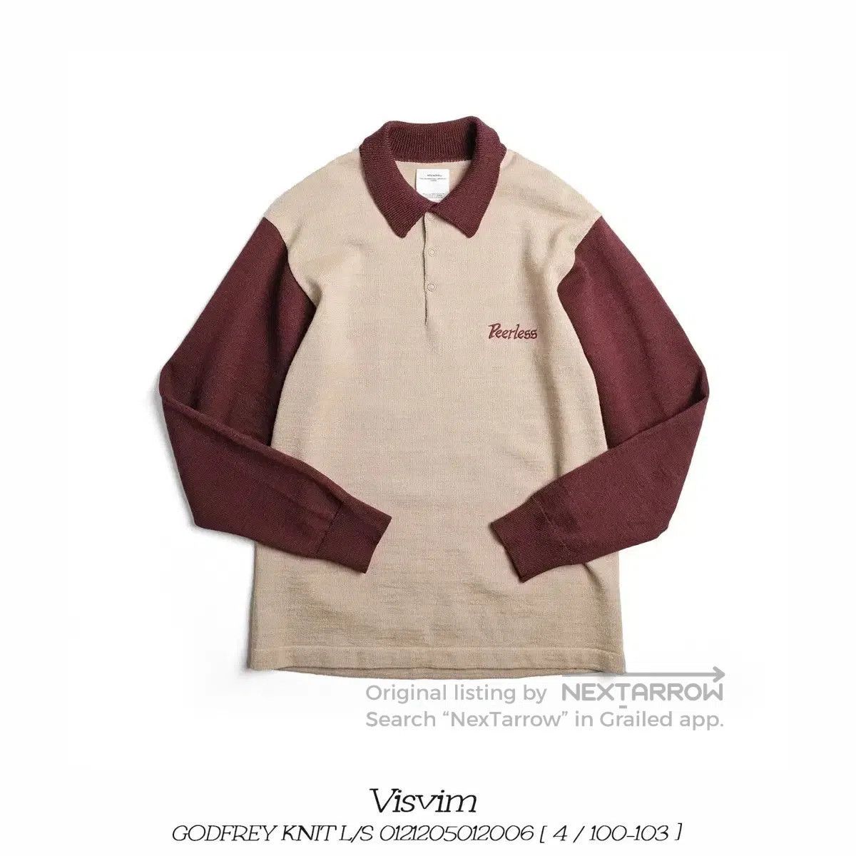 Visvim Visvim Godfrey Linen Wool Long-Sleeve Polo. Size US XL / EU 56 / 4 - 1 Thumbnail