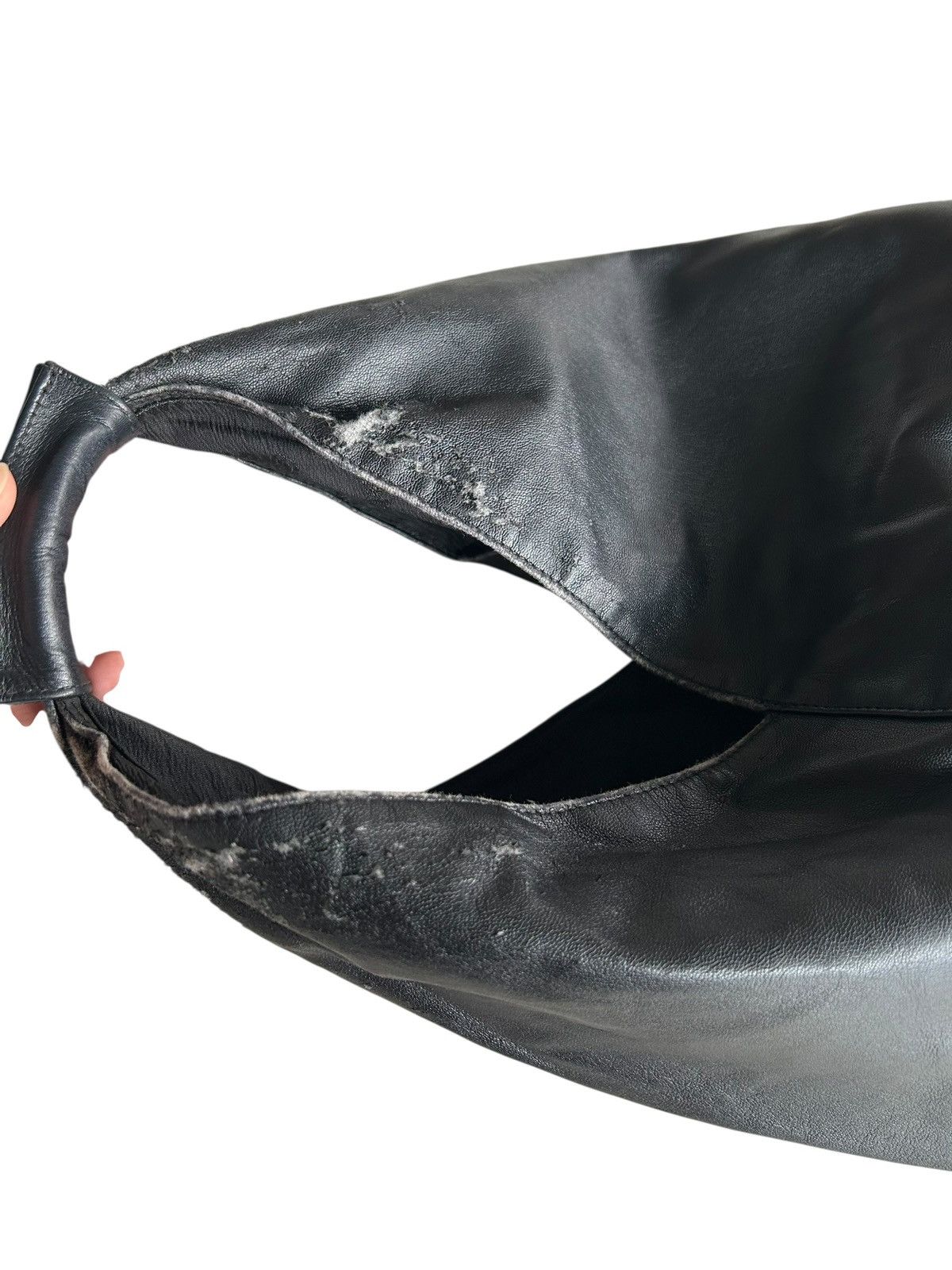 Maison Margiela MM6 - Maison Margiela Leather Distressed Tote Bag Size ONE SIZE - 17 Thumbnail