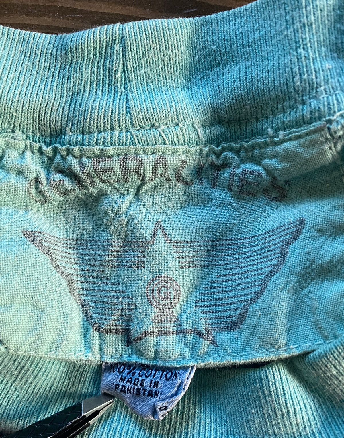Vintage Vintage 90s Generalities Faded Striped Denim Like Pocket Tee Size US L / EU 52-54 / 3 - 8 Thumbnail