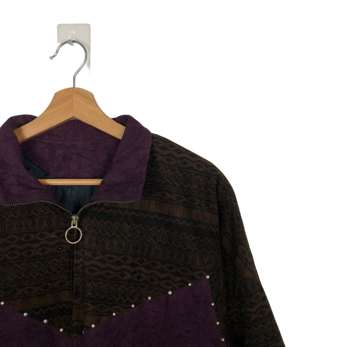Japanese Brand 🔥ISSEY MIYKE DESIGN BOMBER JACKET JAPAN NAVAJO AZTEC DESIGN Size US M / EU 48-50 / 2 - 5 Thumbnail