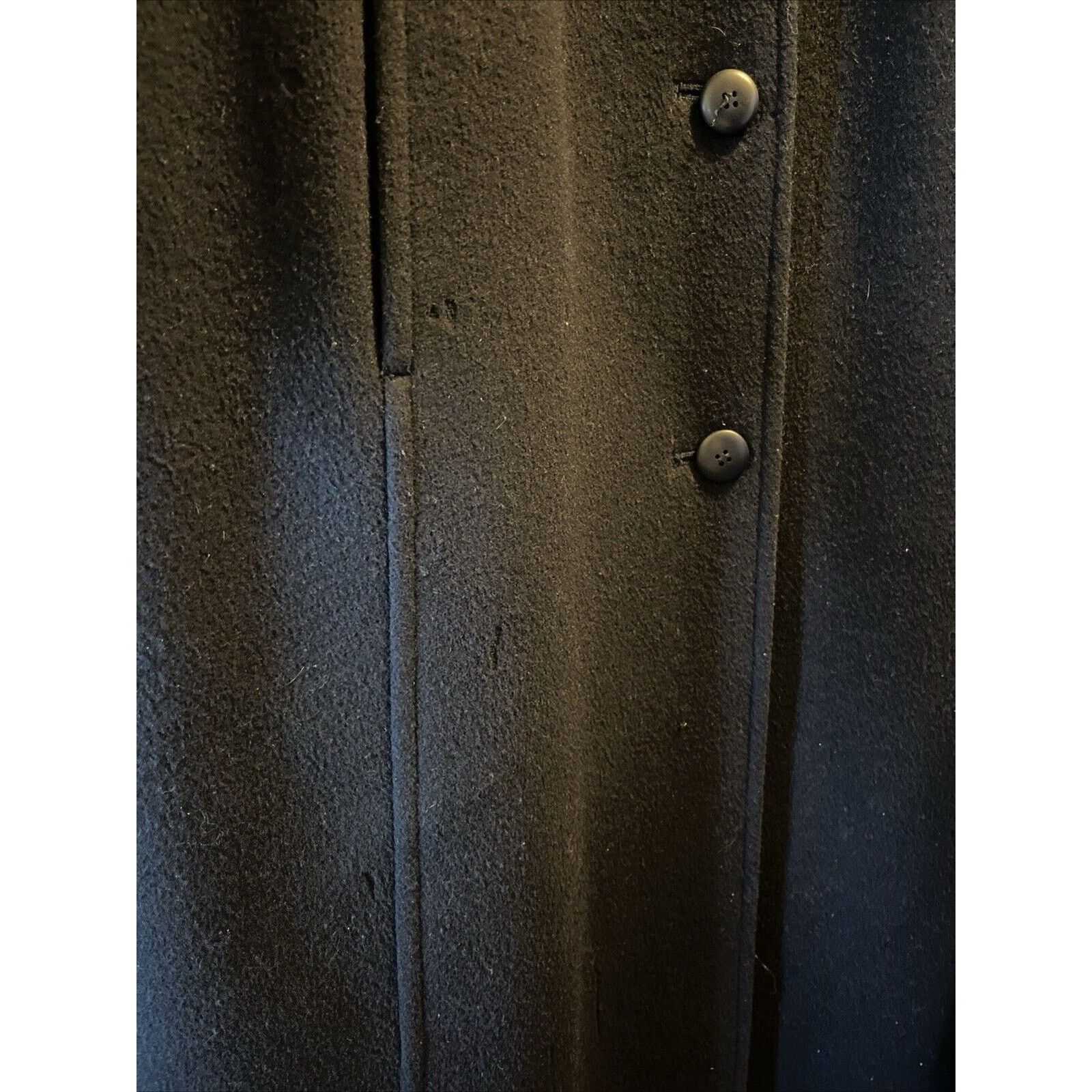 Pendleton Pendleton Vintage Womens Sz 10 Virgin Wool Black Trench Coat Size L / US 10 / IT 46 - 8 Thumbnail