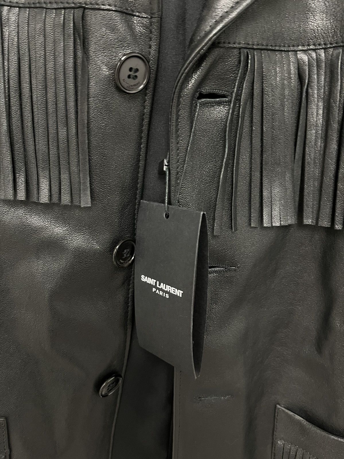 Saint Laurent Paris L12 Curtis Fringe Leather Jacket. Size euro 48 Size M / US 6-8 / IT 42-44 - 22 Thumbnail