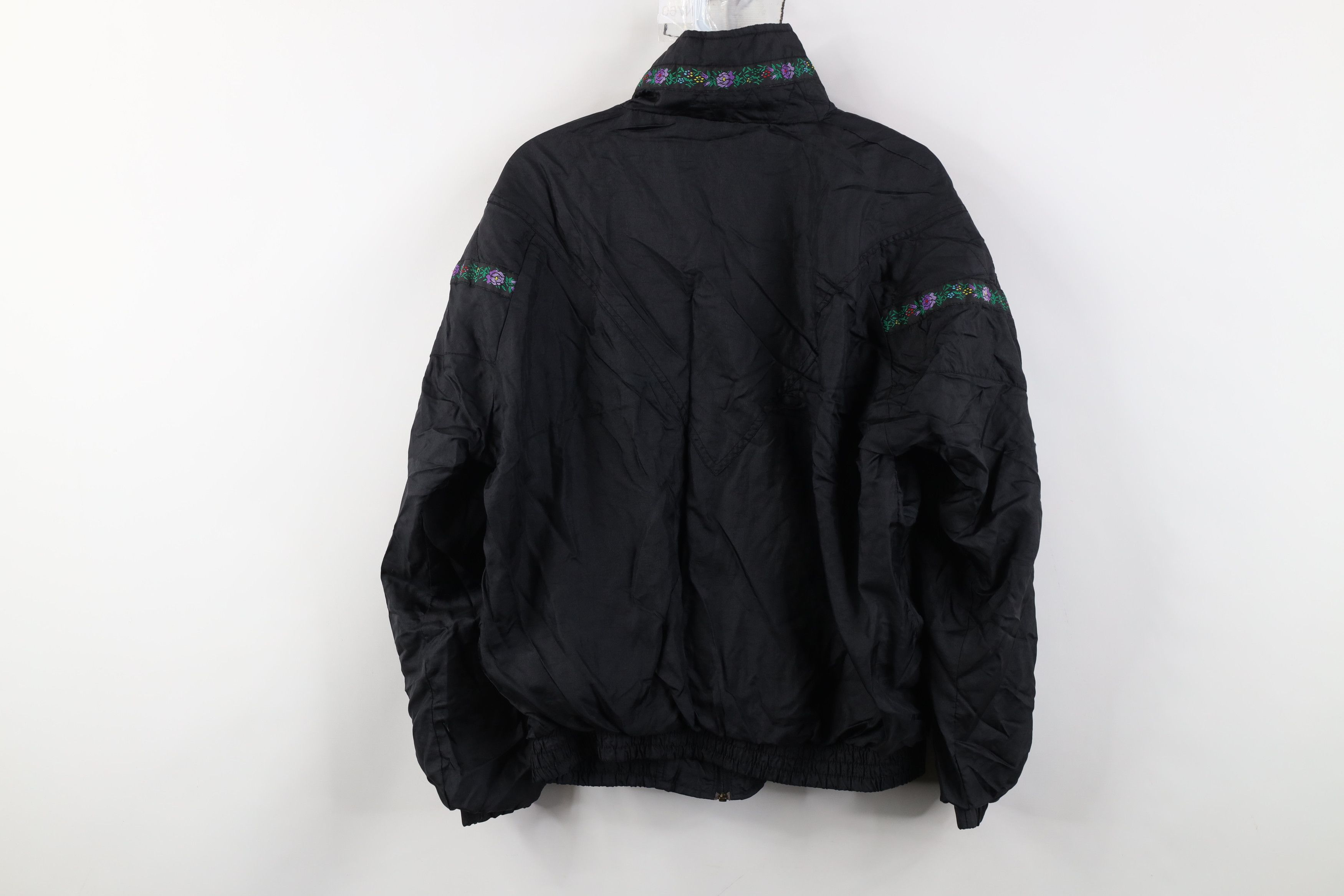 Vintage Vintage 90s Streetwear Flower Floral Windbreaker Jacket Size M / US 6-8 / IT 42-44 - 13 Thumbnail
