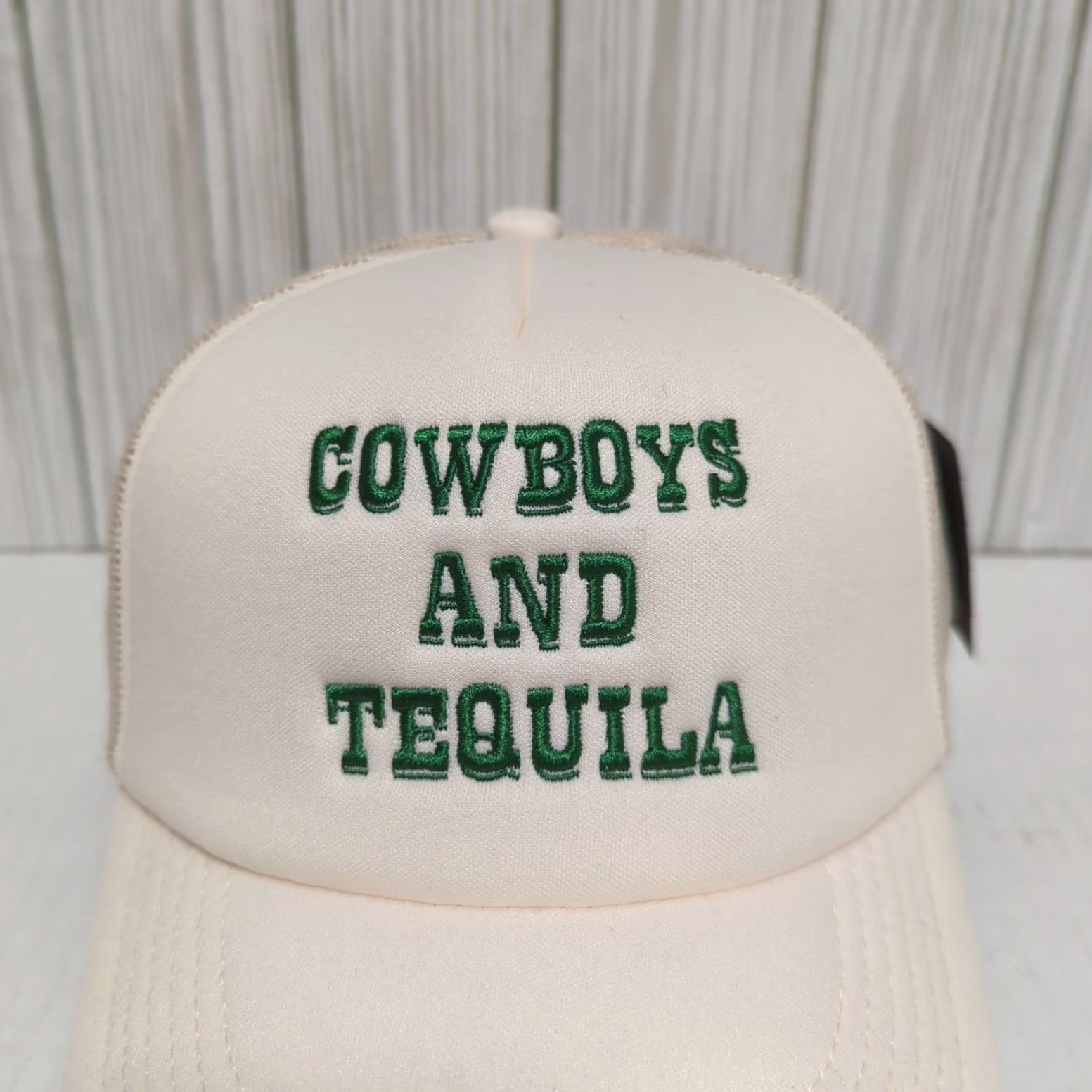 Vintage Shady Acres Hat Trucker Cap Snap Back White Cream 90s Dad Nature Outdoor USA Mens Hats Size ONE SIZE - 2 Thumbnail
