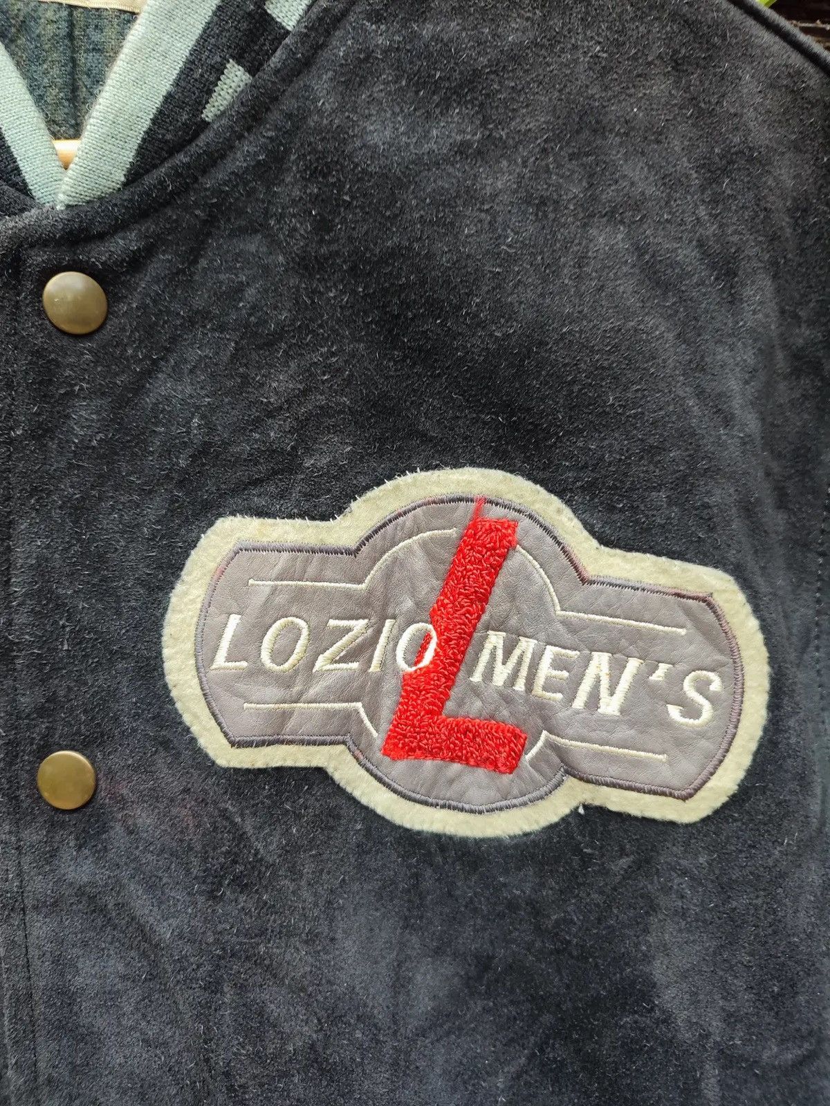 Vintage Rare 90s Lozio Men’s Suede Varsity Jacket Size US M / EU 48-50 / 2 - 3 Thumbnail