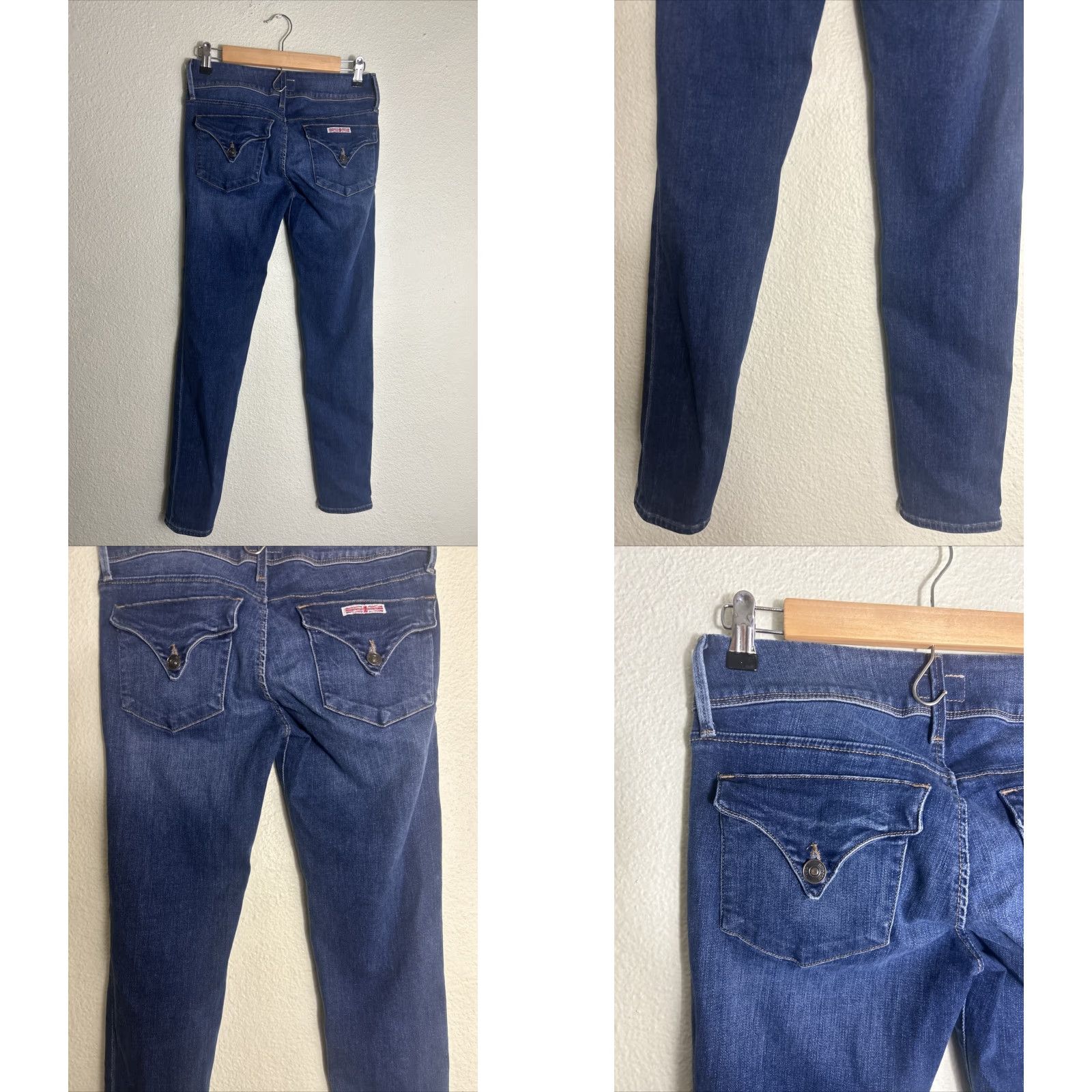Hudson HUDSON Jeans Dark Wash Collin Skinny Pockets 26x29 Women Blue Regular Size 26 Jeans Womens Skinny Pockets 90s? Size 26" / US 2 / IT 38 - 8 Thumbnail
