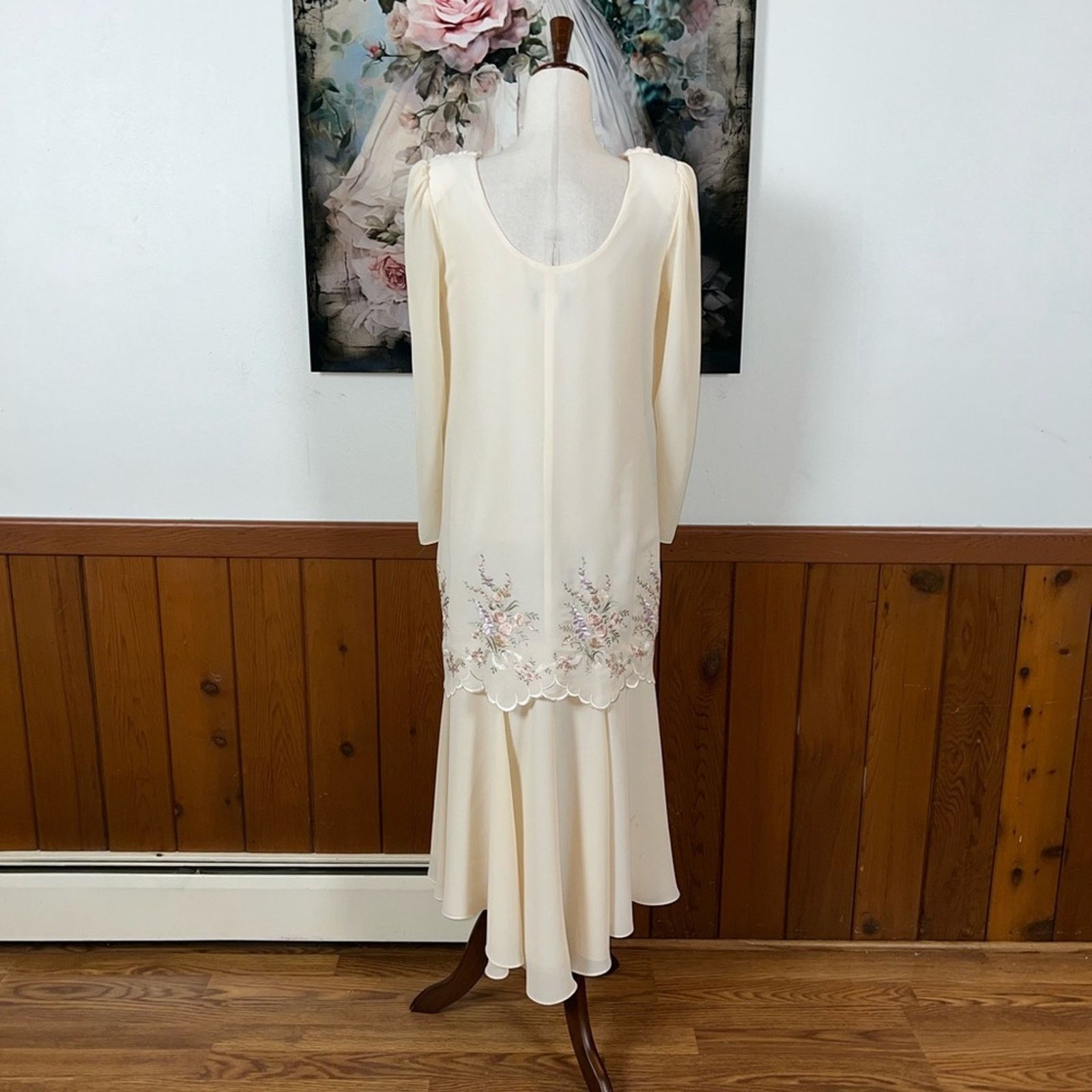 Vintage Vintage 1980s Nightworks Mother of the Bride Dress! Size M / US 6-8 / IT 42-44 - 5 Thumbnail