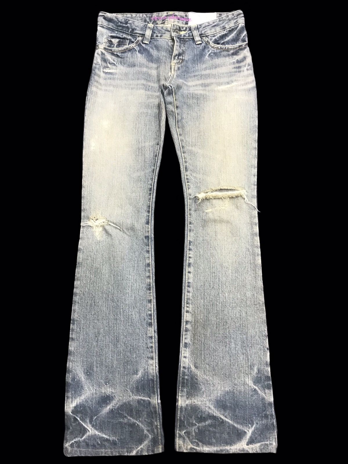 💥FLARE💥virca phrase Skinny Flare Distressed Denim F243