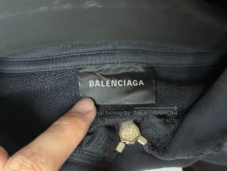 Balenciaga Balenciaga Tape Logo Zip-Up Hoodie Jacket Size US S / EU 44-46 / 1 - 4 Thumbnail