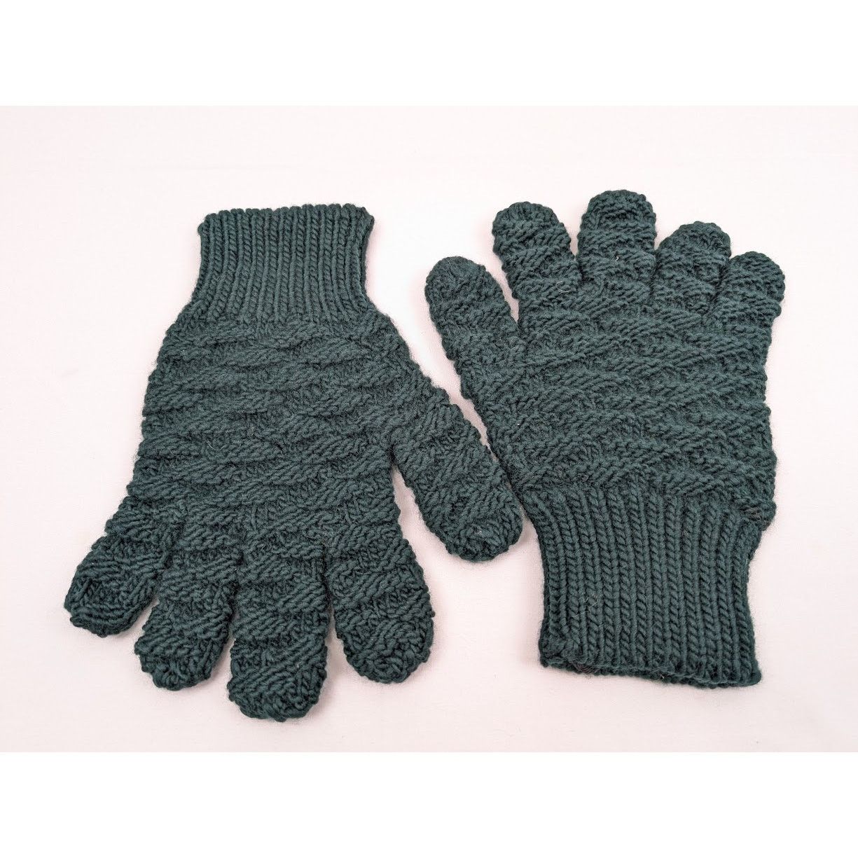 Bottega Veneta o1rshd1 Size: S / Wool Handknit Gloves in Billiard Size ONE SIZE - 6 Thumbnail