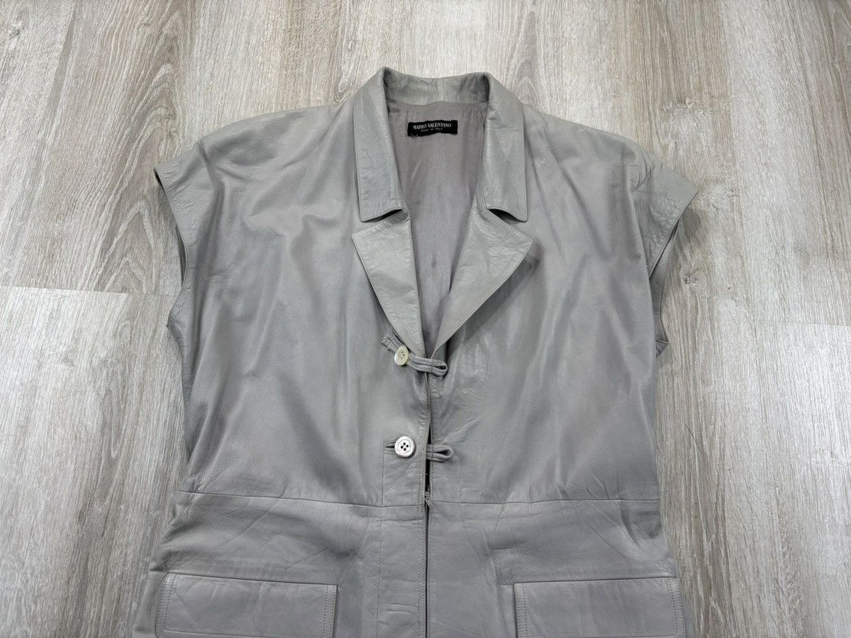 Mario Valentino × Vintage Womens leather vintage dress Mario Valentino Size L/XL Size L / US 10 / IT 46 - 3 Thumbnail