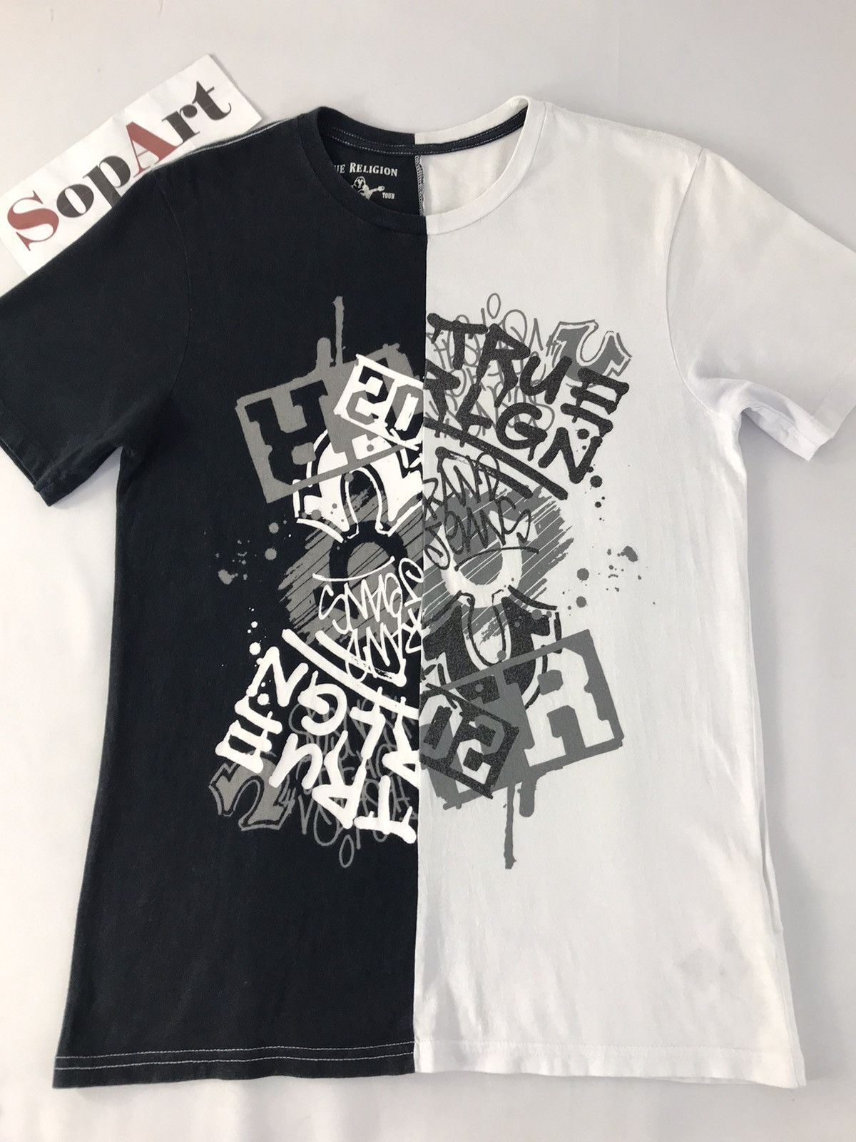 True Religion True Religion Black And White Shirt Size US S / EU 44-46 / 1 - 3 Thumbnail