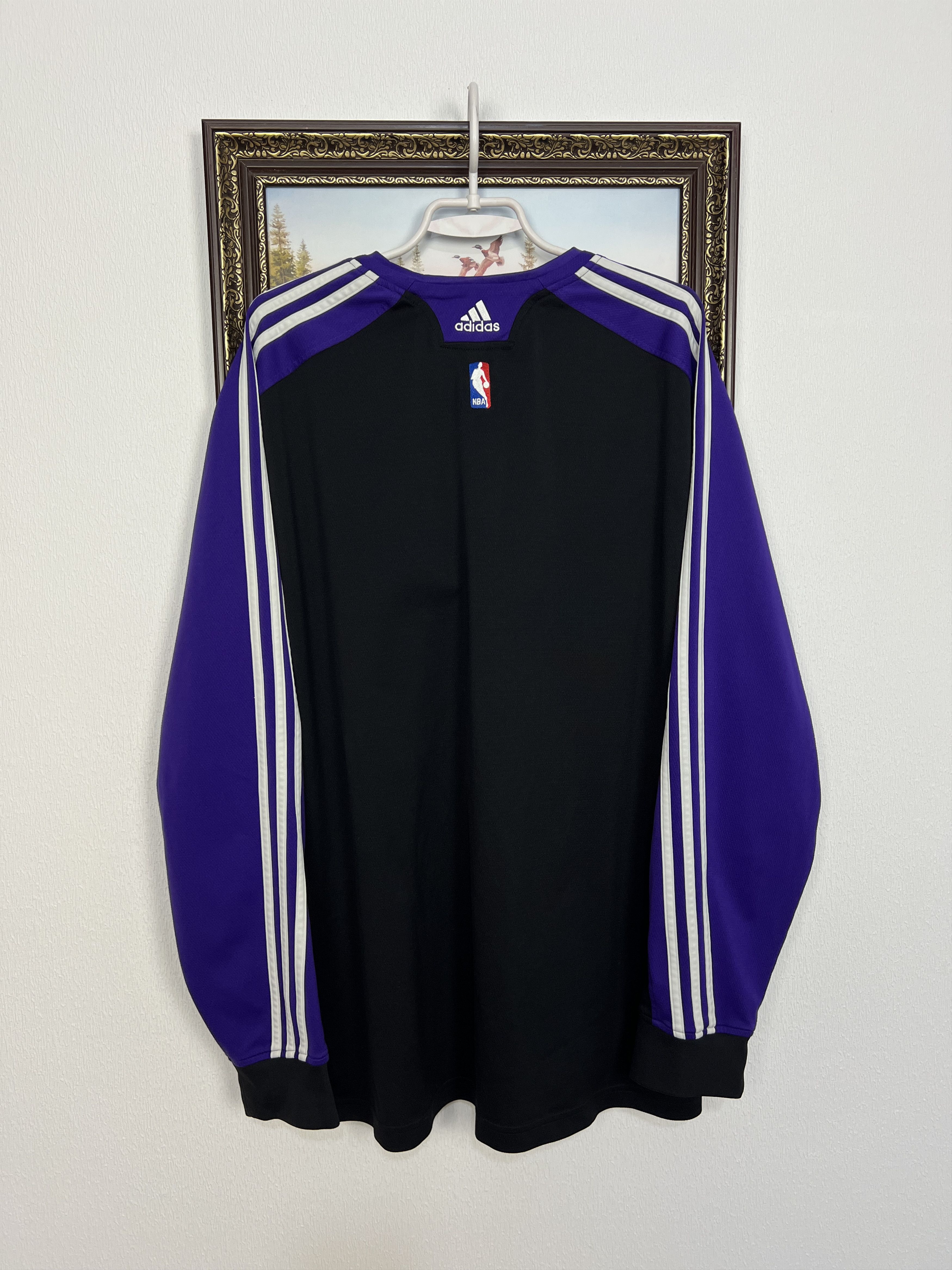 Adidas LA Lakers Warm Up Sweatshirt Bryant Player Issue Crewneck Size US XXL / EU 58 / 5 - 7 Thumbnail