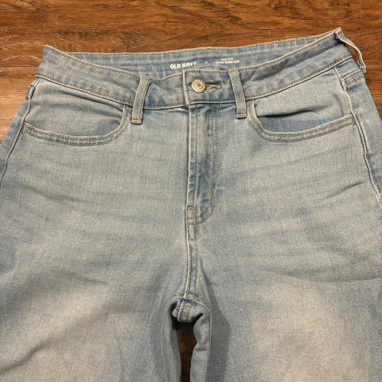 Old Navy Crazy Vintage Y2K/2000s Baggy Wideleg Old Navy Light Blue Wash Denim Jeans! Size US 29 - 2 Thumbnail
