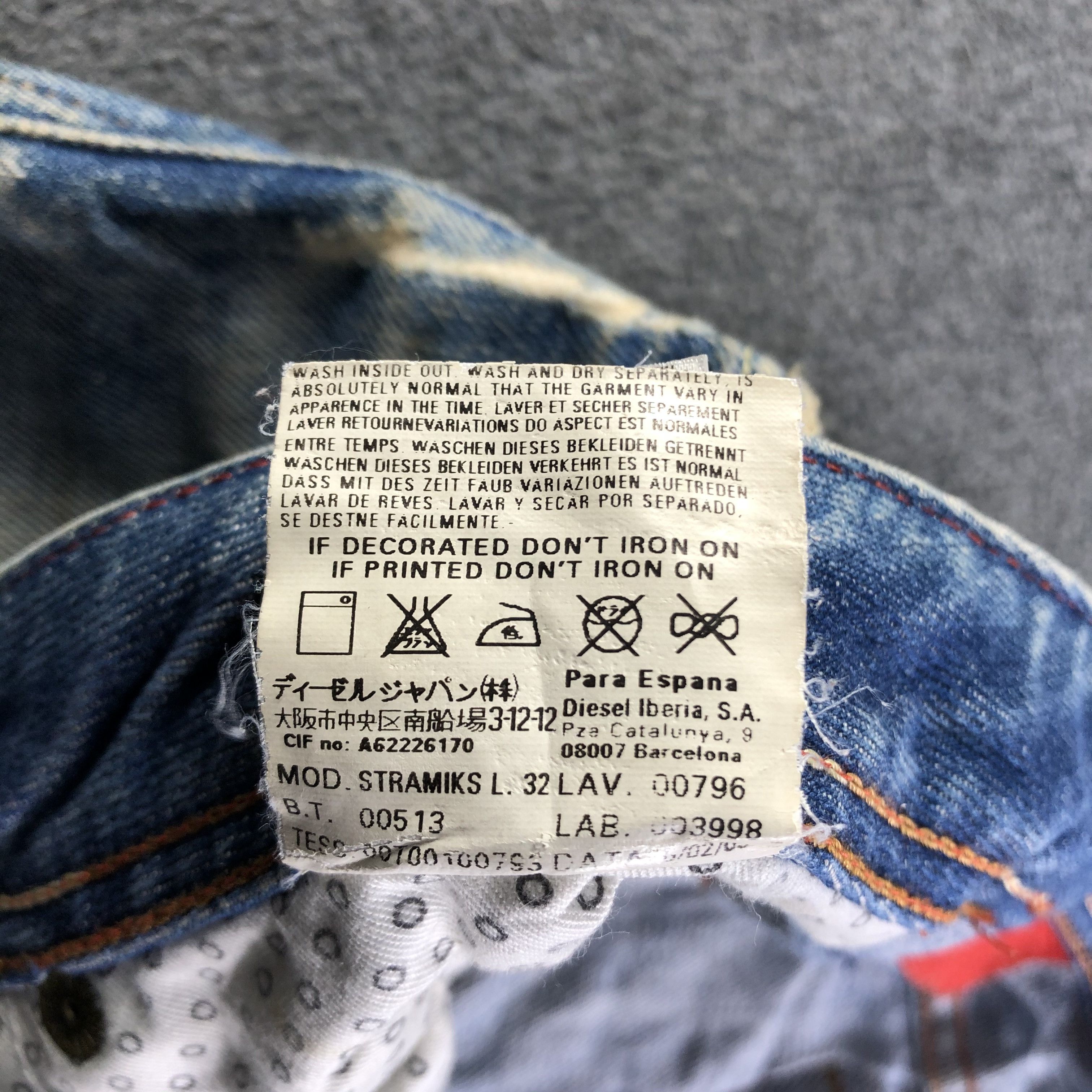 Diesel Vintage Blue Wash Diesel Industry Jeans-J3997 Size US 34 / EU 50 - 13 Thumbnail