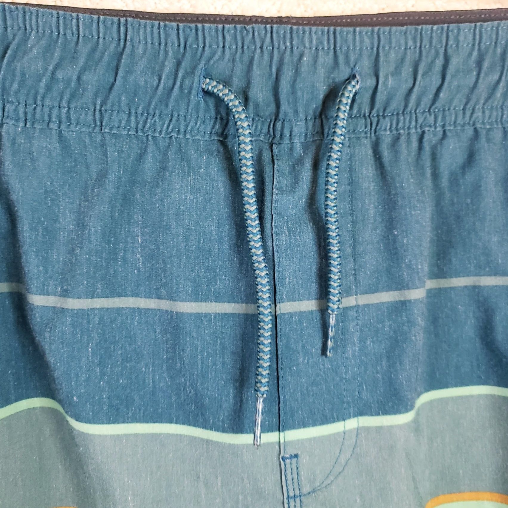 Hang Ten VINTAGE Hang Ten Striped Swim Trunks? Size US 39 - 4 Thumbnail