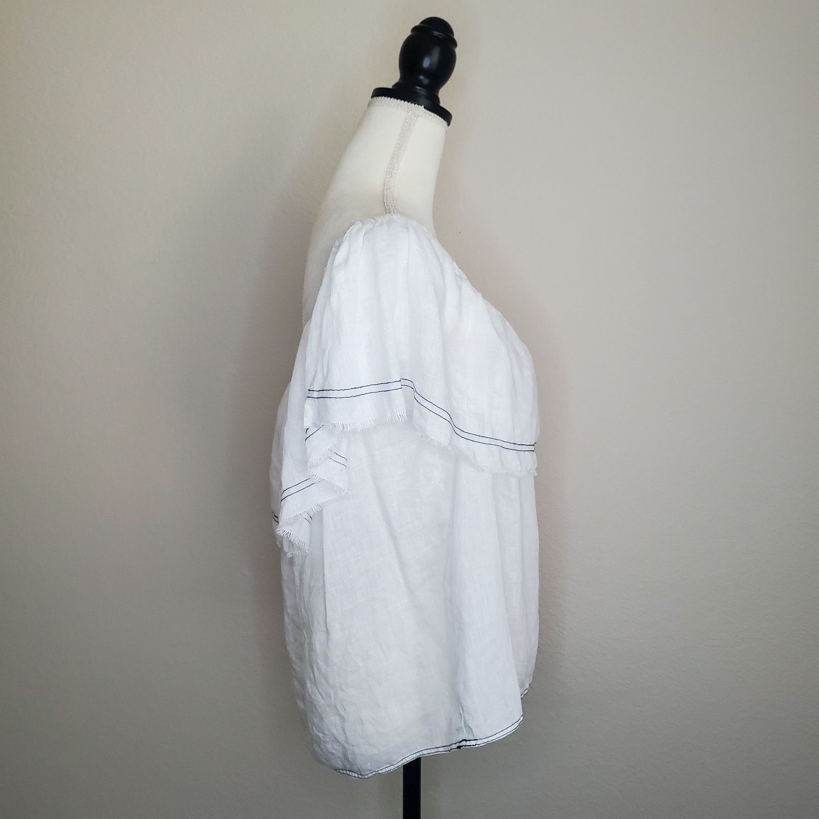 Other One State White Off Shoulder Top Large Size L / US 10 / IT 46 - 3 Thumbnail