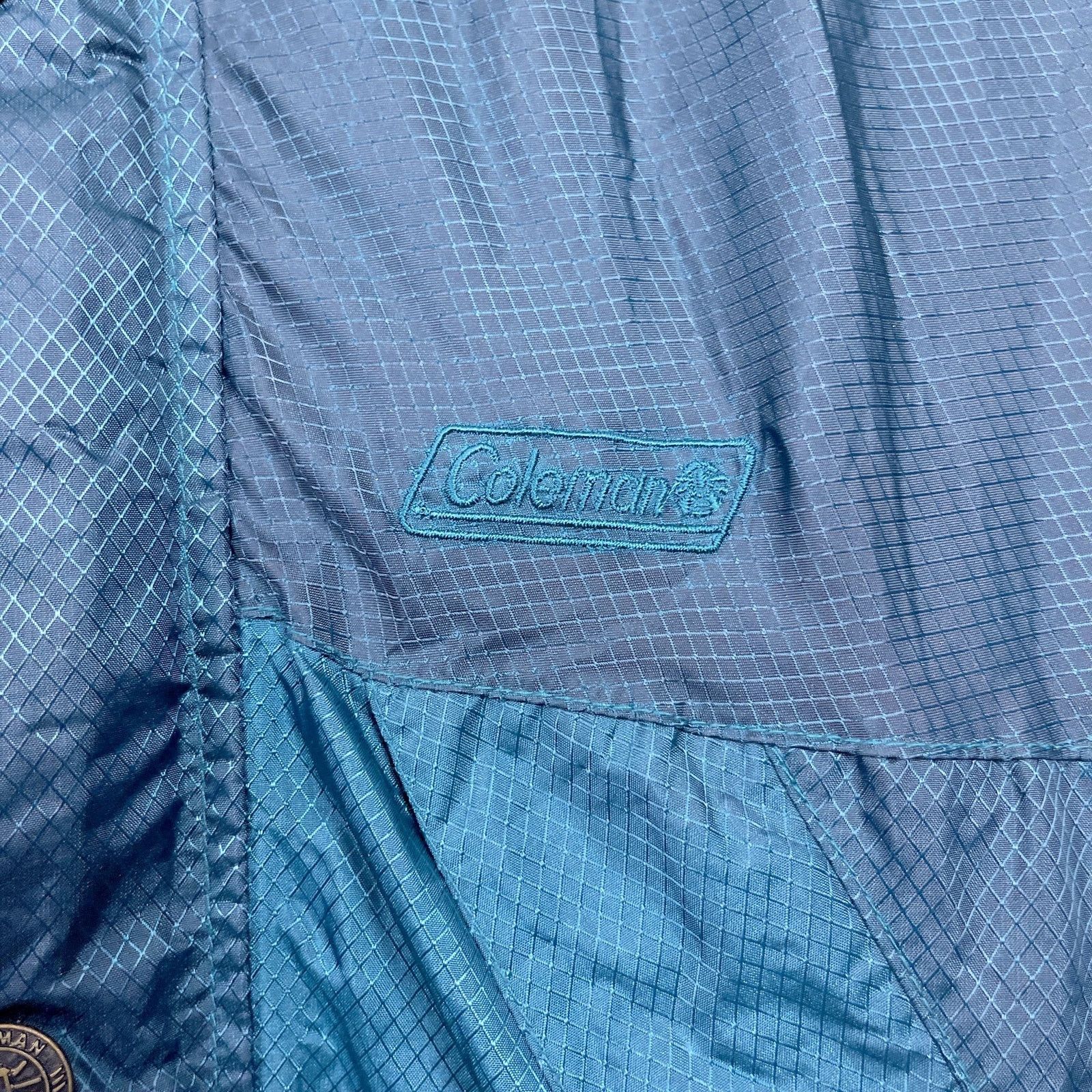 Coleman Coleman Vintage Nylon Ripstop Rain Track Jacket Green Mens L Size US L / EU 52-54 / 3 - 3 Thumbnail