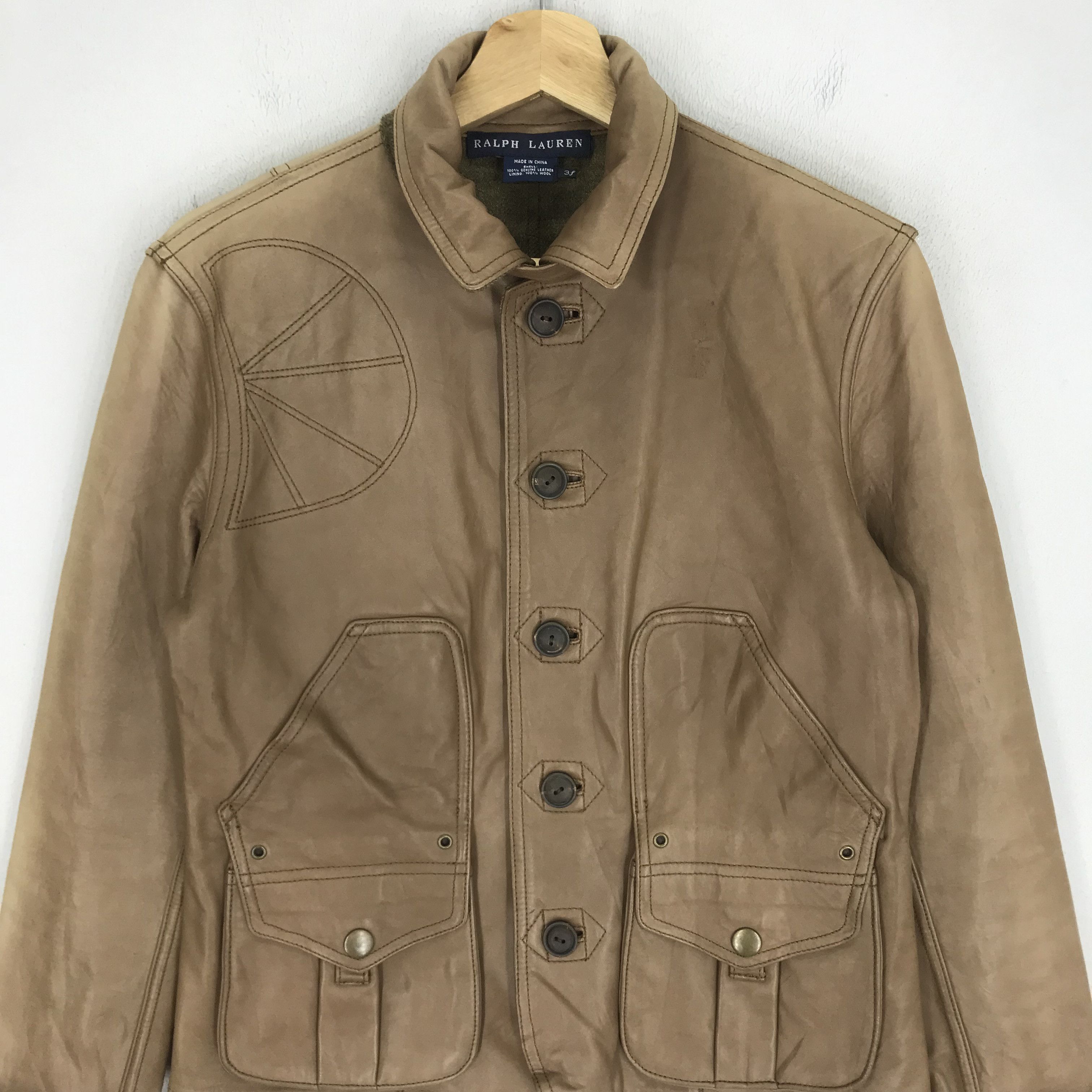 Polo Ralph Lauren Vintage Ralph Lauren Brown Genuine Leather Jacket - 244 Size US S / EU 44-46 / 1 - 4 Thumbnail