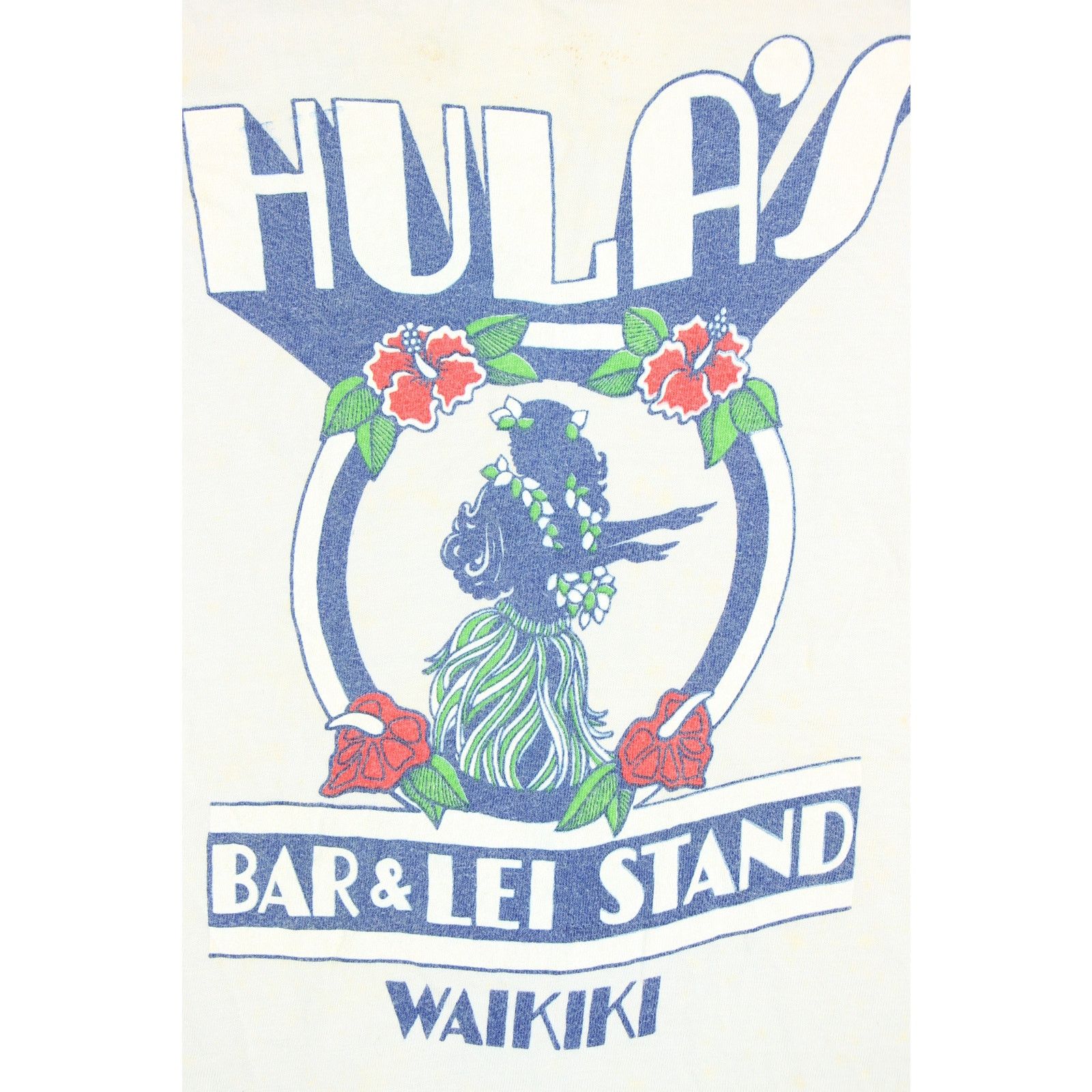 Vintage 80s Vintage Hula's Bar & Lei Stand LGBTQ Gay Bar T Shirt Size US XS / EU 42 / 0 - 3 Thumbnail