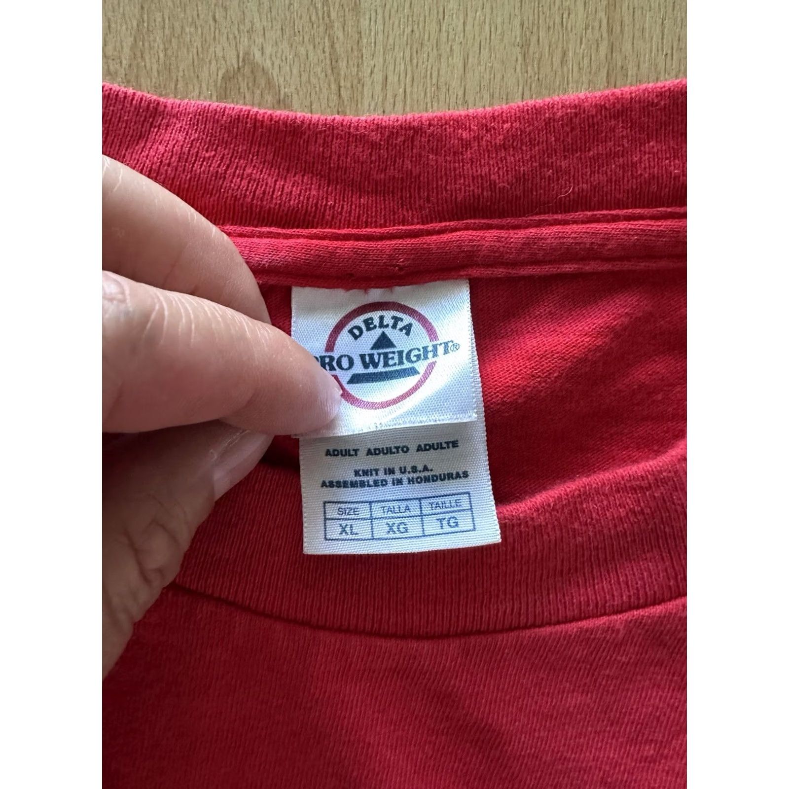 Delta VINTAGE Arkansas Razorbacks T-Shirt Men’s XL Red NCAA Delta USA Cotton Blend Short Sleeve Shirt Mens Red USA 90s/2000s Size US XL / EU 56 / 4 - 3 Thumbnail