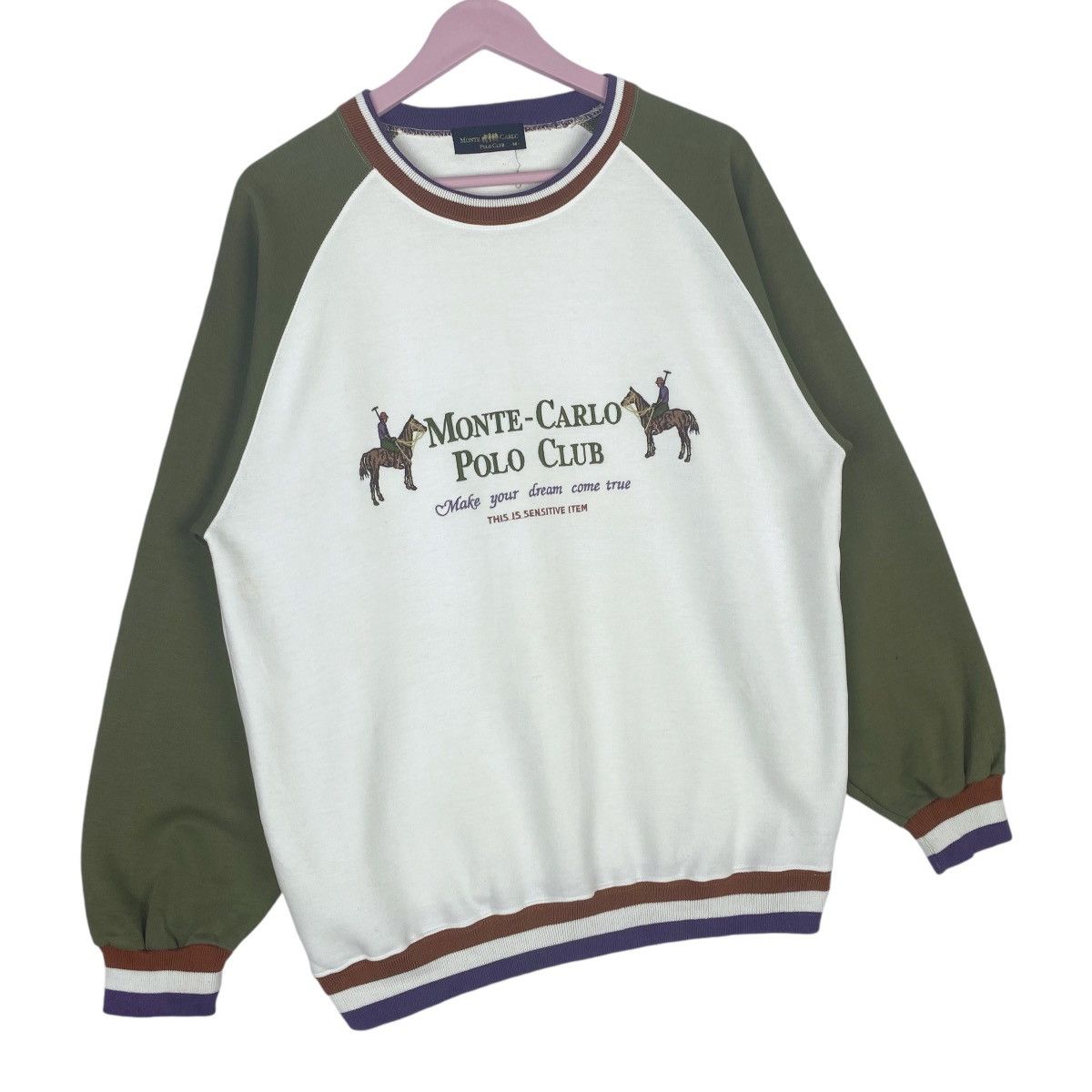 Designer × Vintage Monte Carlo Polo Club Sweatshirt Crewneck Pullover Jumper Size US M / EU 48-50 / 2 - 4 Thumbnail