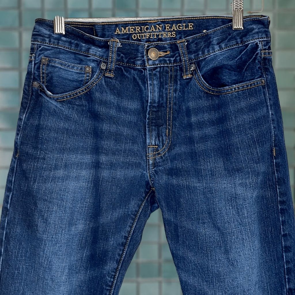 Vintage American Eagle Mens Jeans Size 29x30 Blue Size US 29 - 1 Thumbnail
