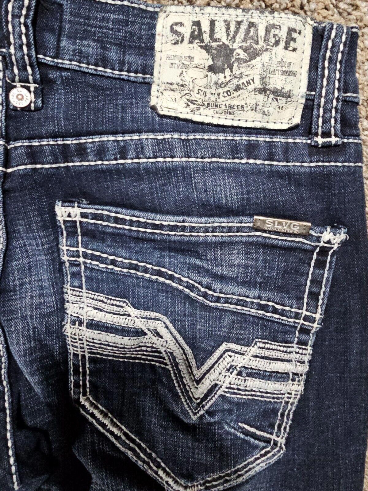 Salvage BUCKLE BKE Dungarees Salvage 31x32 HAVOC Straight Slim Fit Size US 31 - 9 Thumbnail
