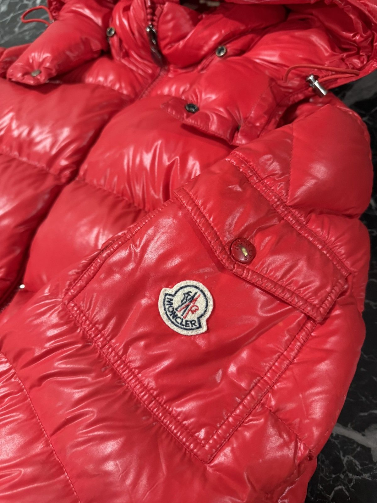 Moncler Moncler Maya Red Jacket Size XL / 4 Size US XL / EU 56 / 4 - 13 Thumbnail