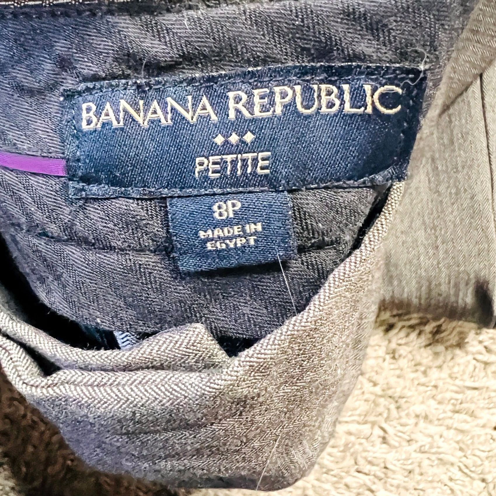 Banana Republic Banana Republic Gray Slacks 8P Petites Dress Pants Women Size ONE SIZE - 4 Thumbnail