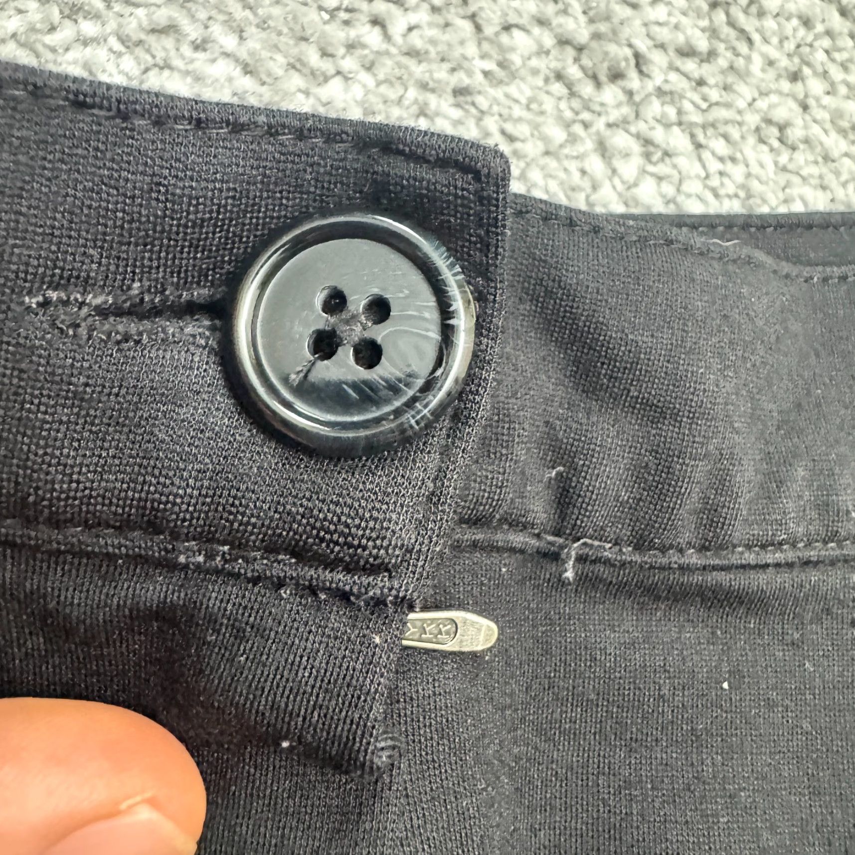 Vintage Betabrand Classic Straight Dress Yoga Pants Womens XL Black Stretch Mid Rise Pants Size 40" / US 18 - 4 Thumbnail