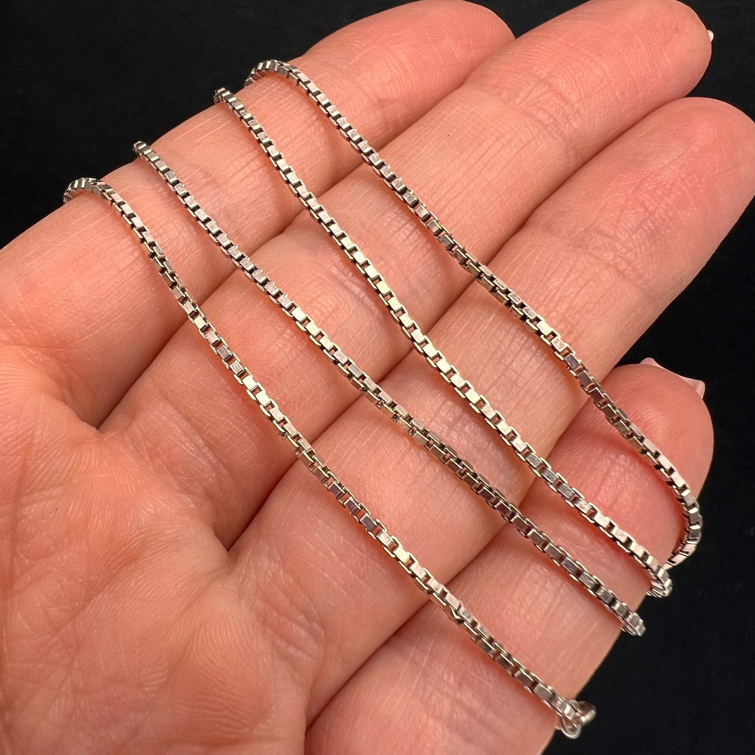 Sterling Silver Vintage Sterling Silver 925 Italian Chain Necklace 5.3 g Size ONE SIZE - 3 Thumbnail