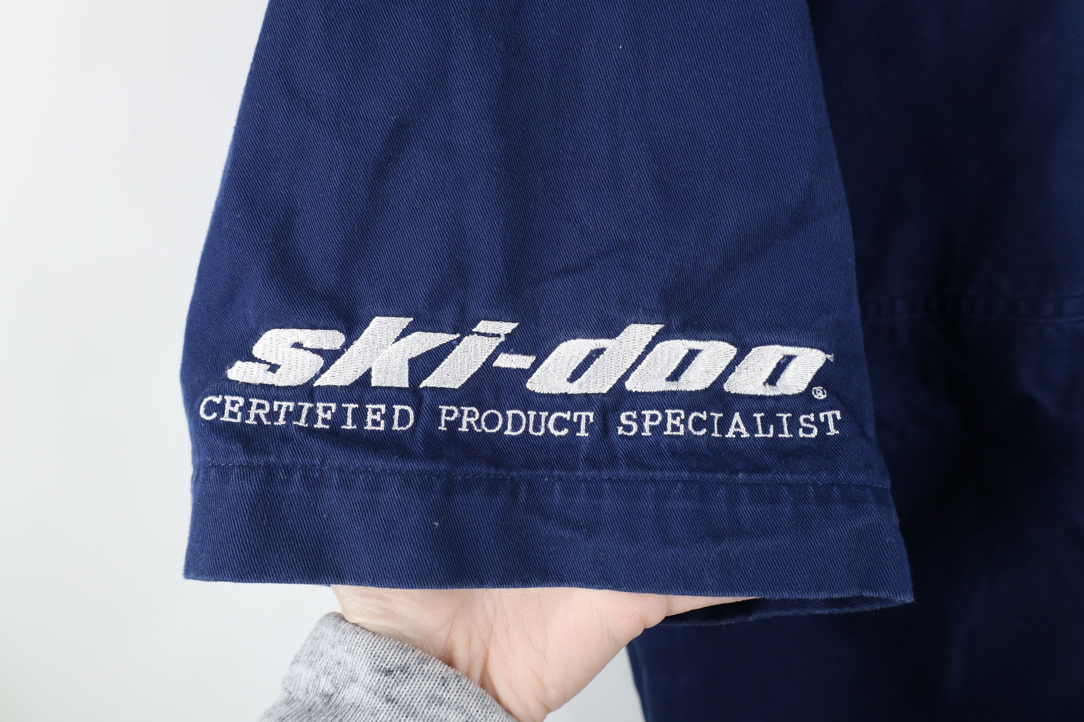 Vintage Vintage 90s Ski Doo Bombardier Racing Team Button Shirt Size US XL / EU 56 / 4 - 5 Thumbnail