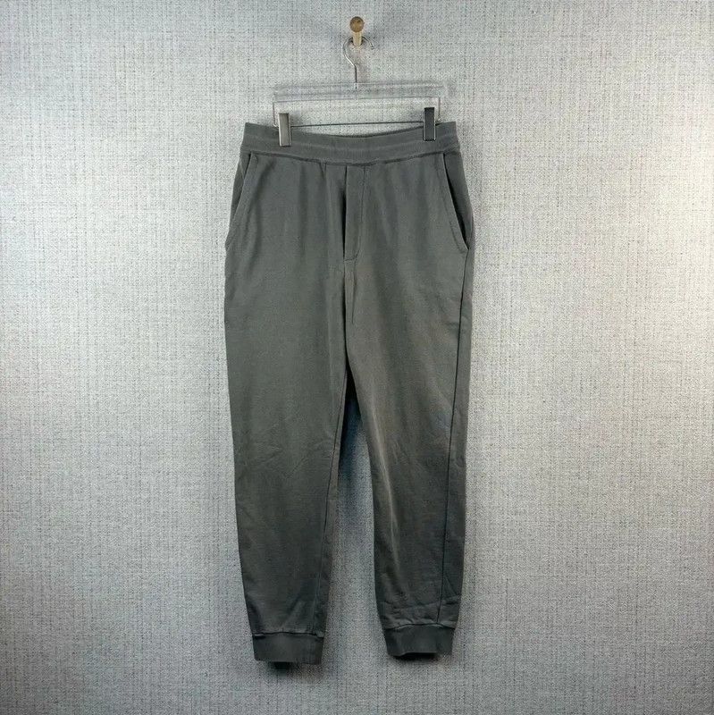 Prada Prada Gray Cotton Logo Sweatpants for Men Size US 34 / EU 50 - 1 Thumbnail