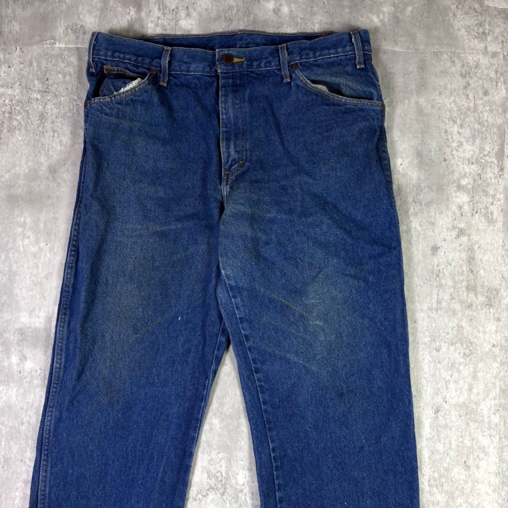Dickies Dickies Jeans Dark Wash 5-Pocket 32x30 Straight Leg Workwear Mens Vintage? No 32 Blue) Size US 32 / EU 48 - 8 Thumbnail