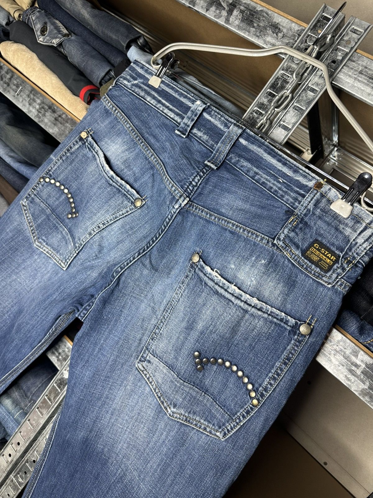 G-Star G-Star Raw 33-01 S/E 11 01 Studded Denim Jeans Size W34 L34 Size US 34 / EU 50 - 8 Thumbnail
