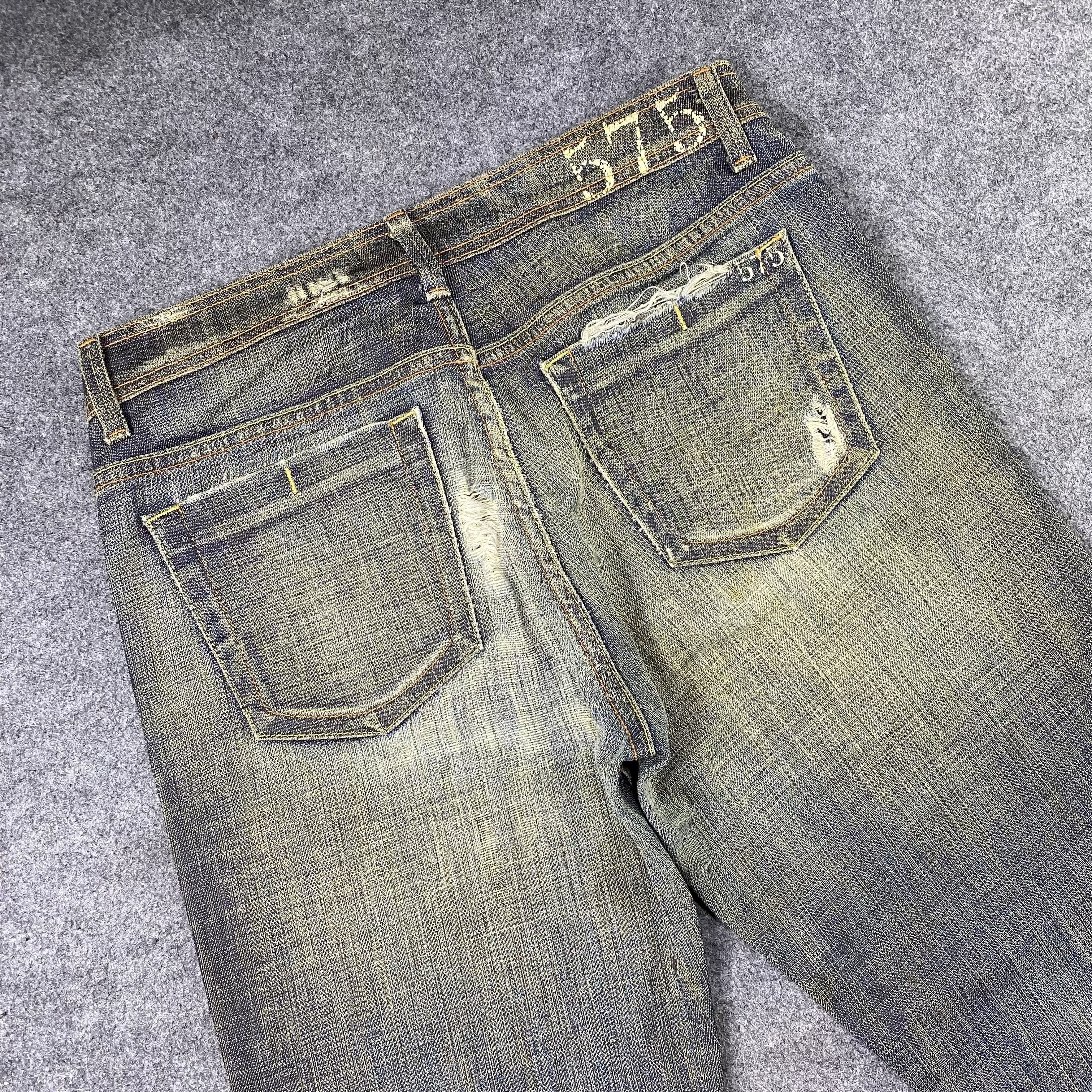 Jean × Vintage Vintage 575 Rusty FLARE Denim Faded Jeans-J1162 Size US 32 / EU 48 - 6 Thumbnail