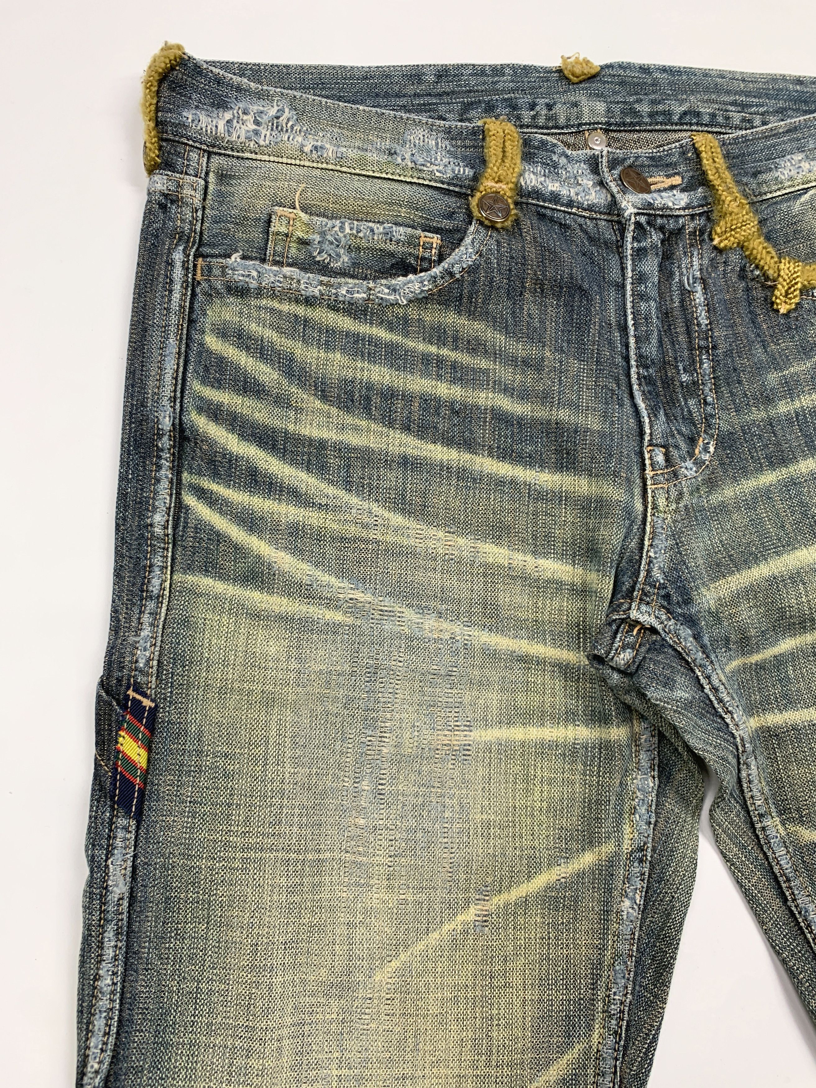 Hysteric Glamour × Japanese Brand Ozone Rocks 90s Military DIstressed Jeans Size US 30 / EU 46 - 10 Thumbnail