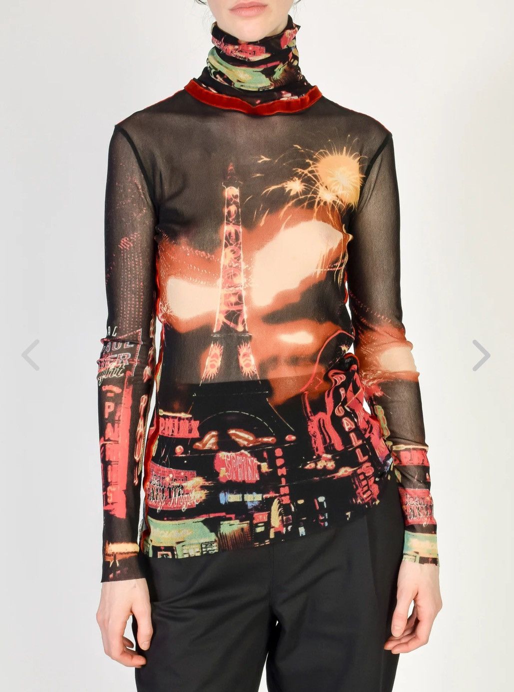 Jean Paul Gaultier Mesh Eiffel Tower top. Small Size S / US 4 / IT 40 - 1 Thumbnail