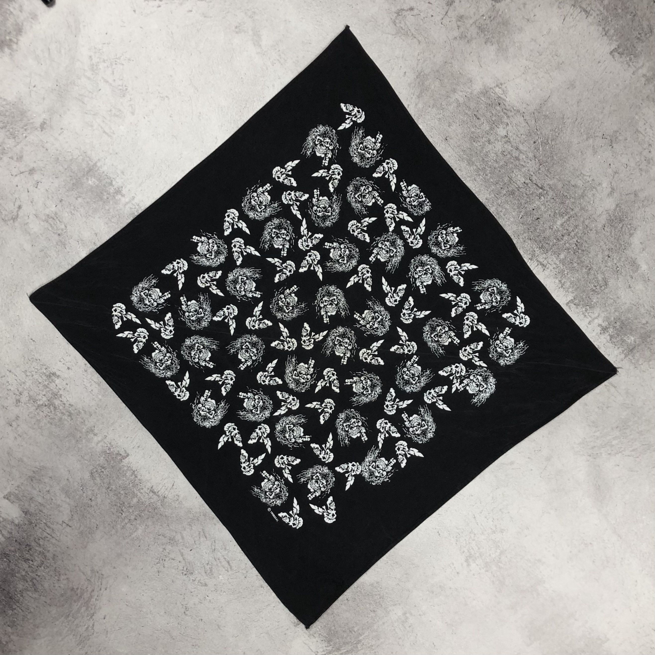 Vintage Vintage Tronseal Skulls Bandana iron maiden eddie Size ONE SIZE - 3 Thumbnail