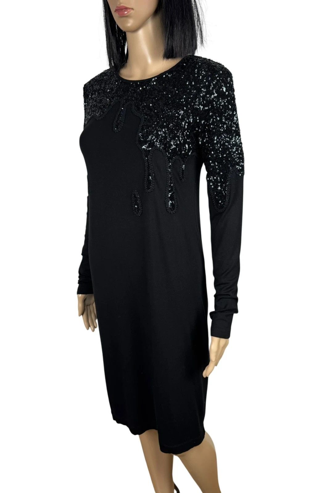 Love Moschino Love Moschino Sequined Dress Viscose size GB8 I40 Size S / US 4 / IT 40 - 6 Thumbnail