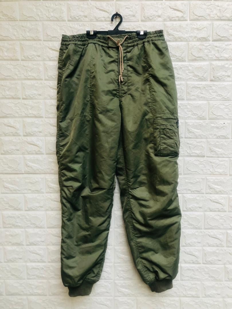 Image of Vintage Military Hip Hop Designer Streetwear Fashion Style in Army Green, Men's (Size 34)