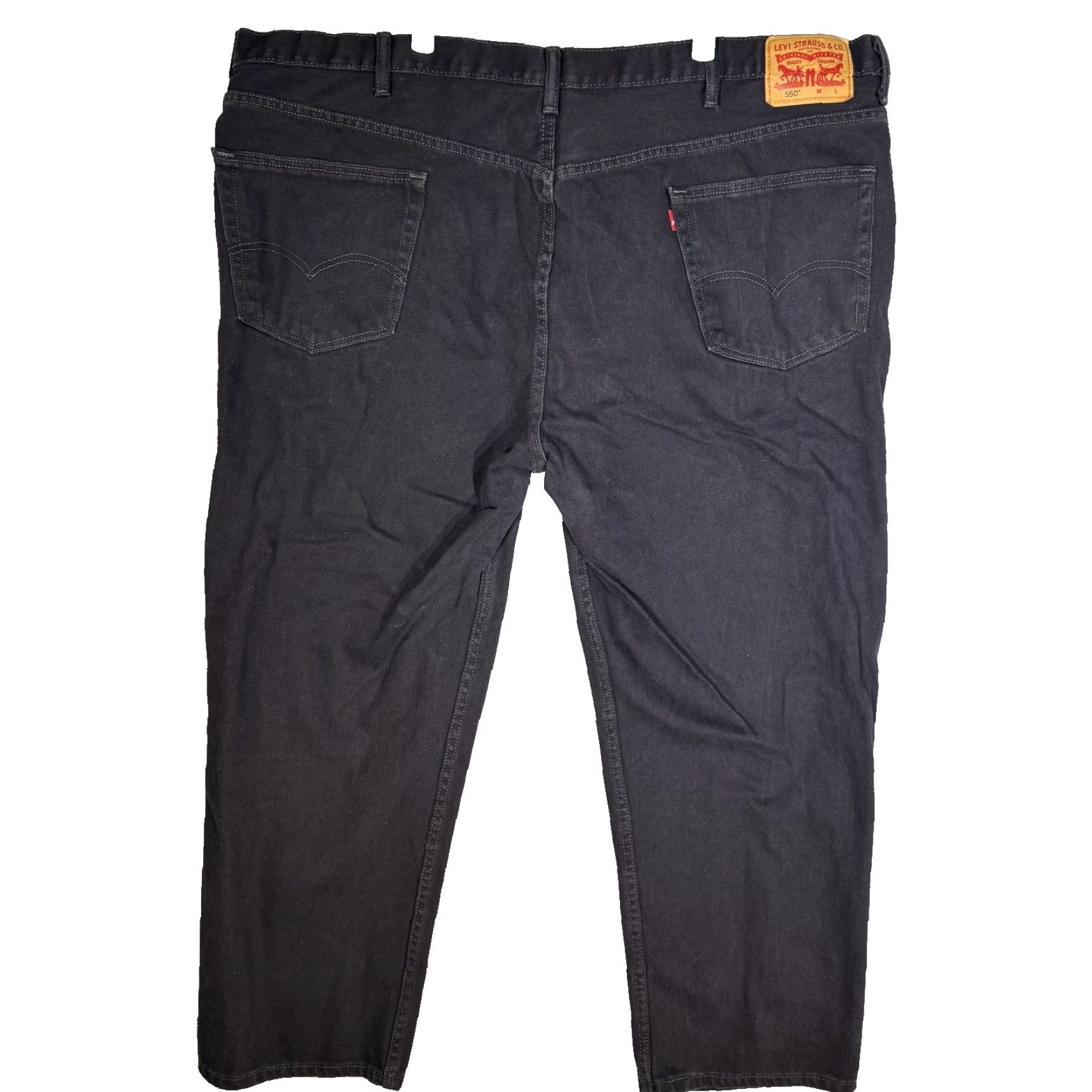Levi's VINTAGE Levi's 550 Jeans Mens 50x30 Black Relaxed Fit Tapered Leg Denim Pants 100% Cotton Size US 34 / EU 50 - 2 Thumbnail