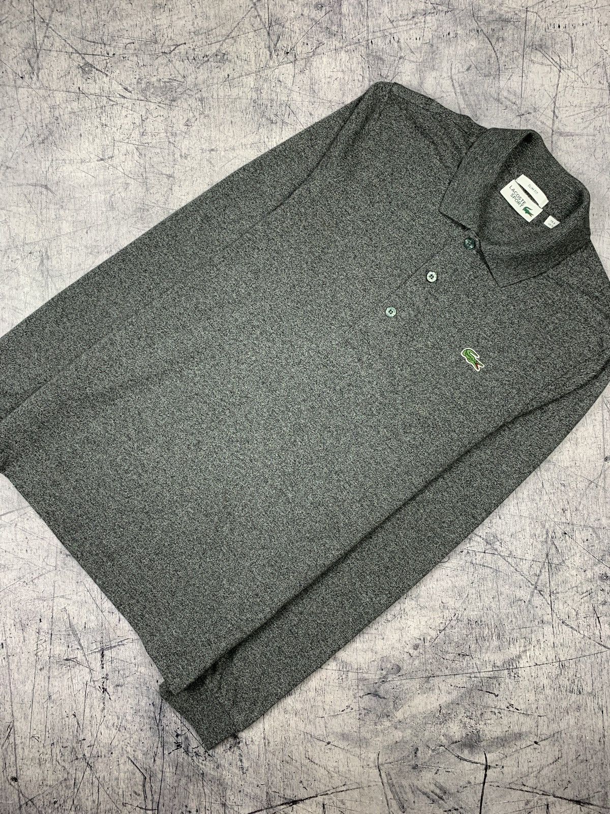 Lacoste Designer Lacoste Old Money Polo Long Sleeve Shirt Gray Sz S Size US S / EU 44-46 / 1 - 1 Thumbnail