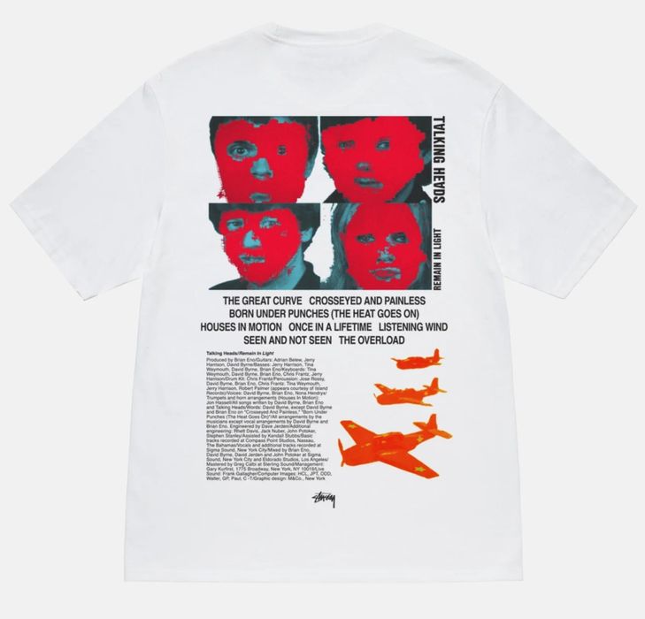 Stussy Stussy x Talking Heads Remain in Light Tee T-Shirt - NWT