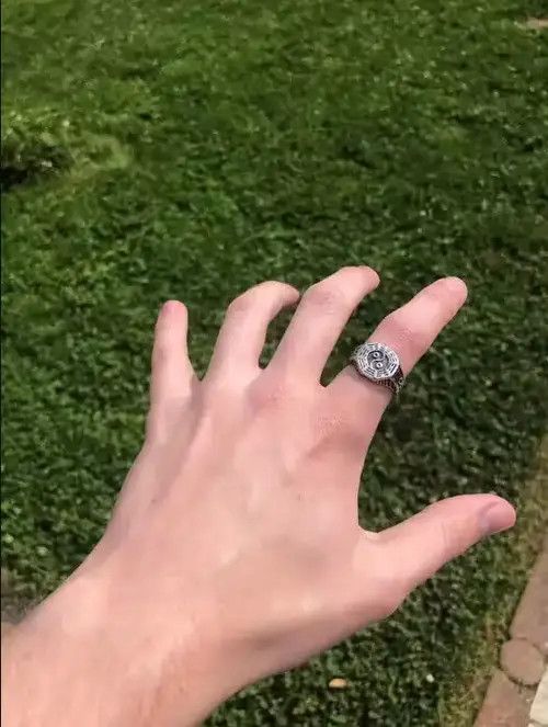 Jewelry × Vintage *NEW* Silver Yin Yang Ring Size ONE SIZE - 2 Thumbnail