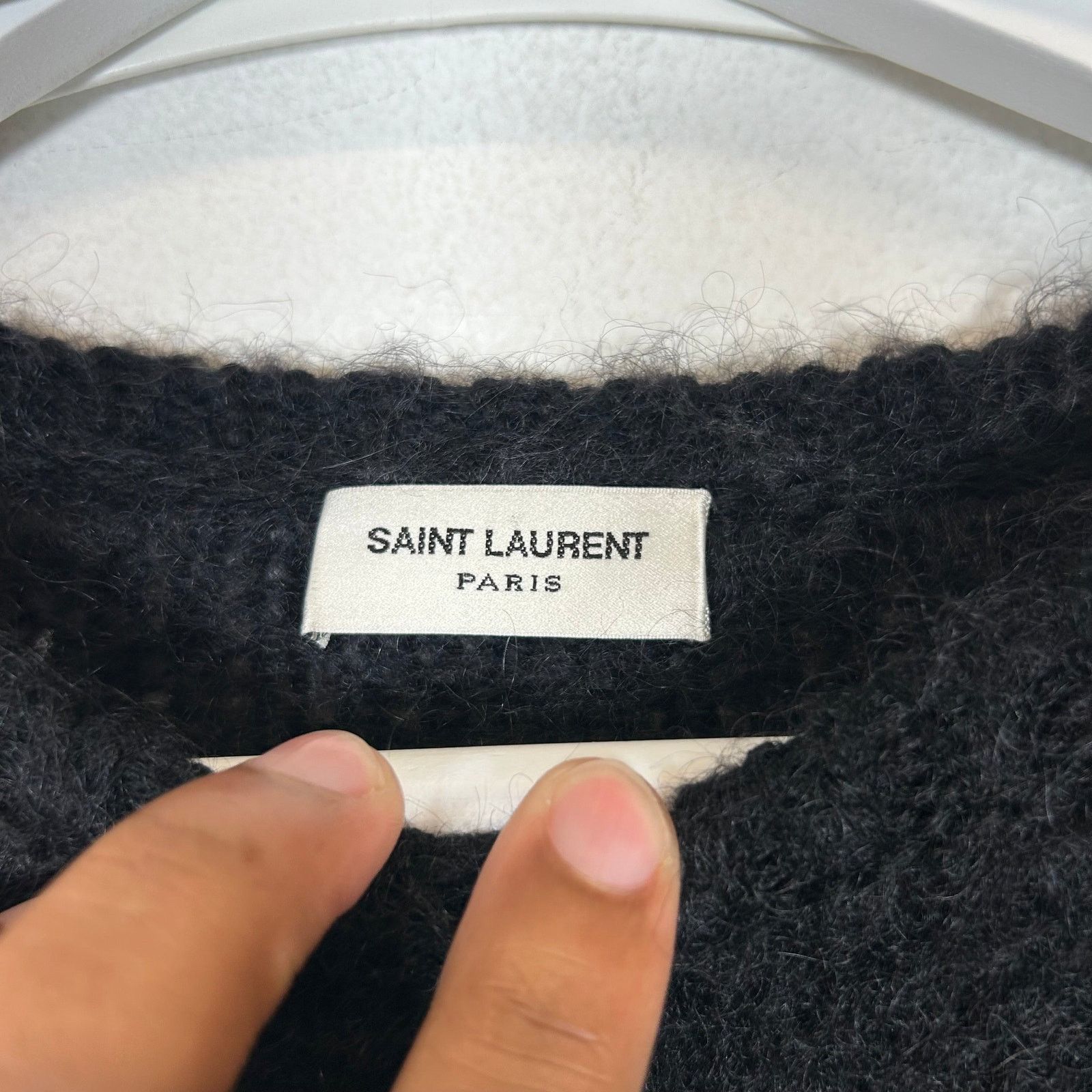 Saint Laurent Paris Saint Laurent Paris FW22 Color Block Mohair Sweater Size L Size US L / EU 52-54 / 3 - 4 Thumbnail